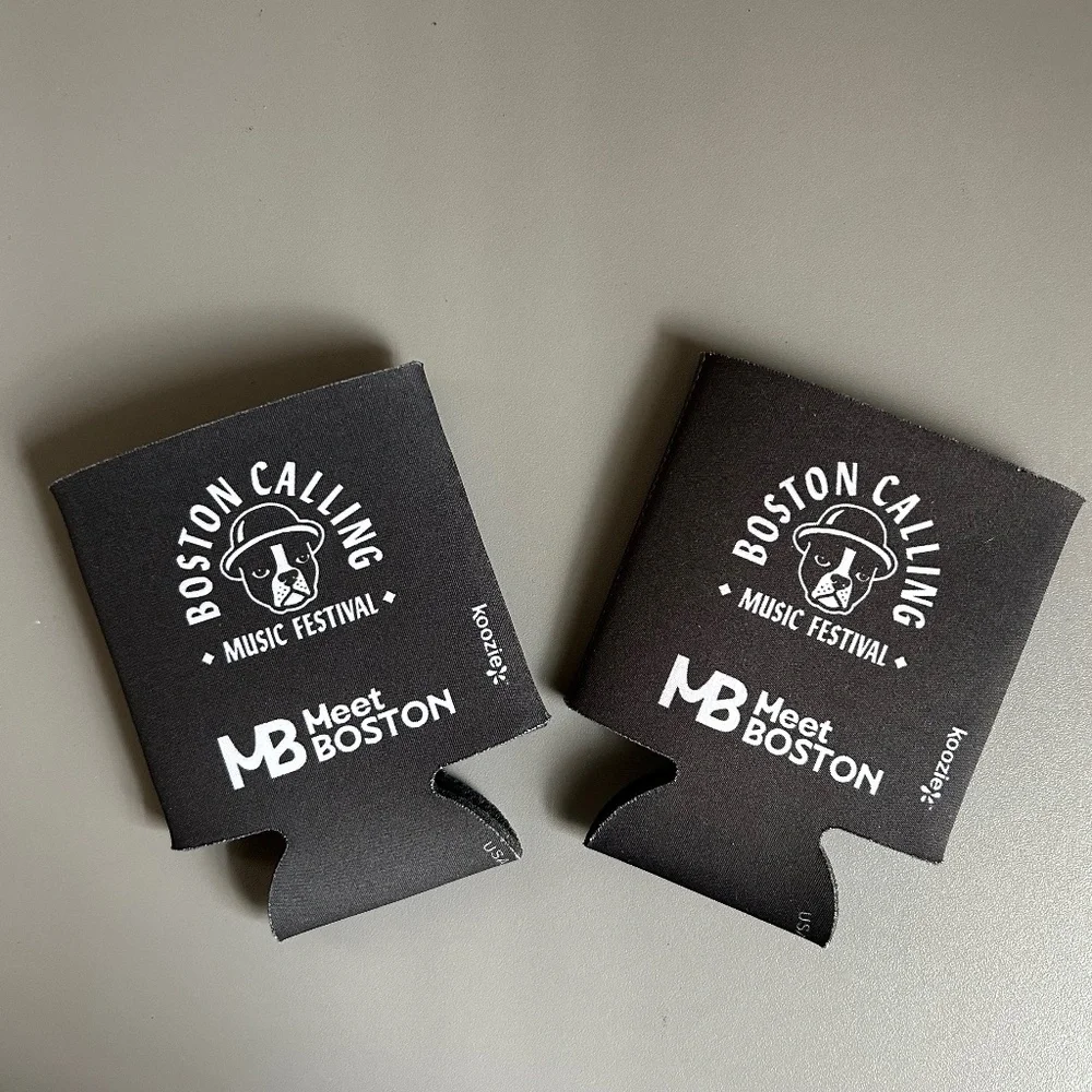 NEW!! Boston Calling Koozie Can Cooler Set